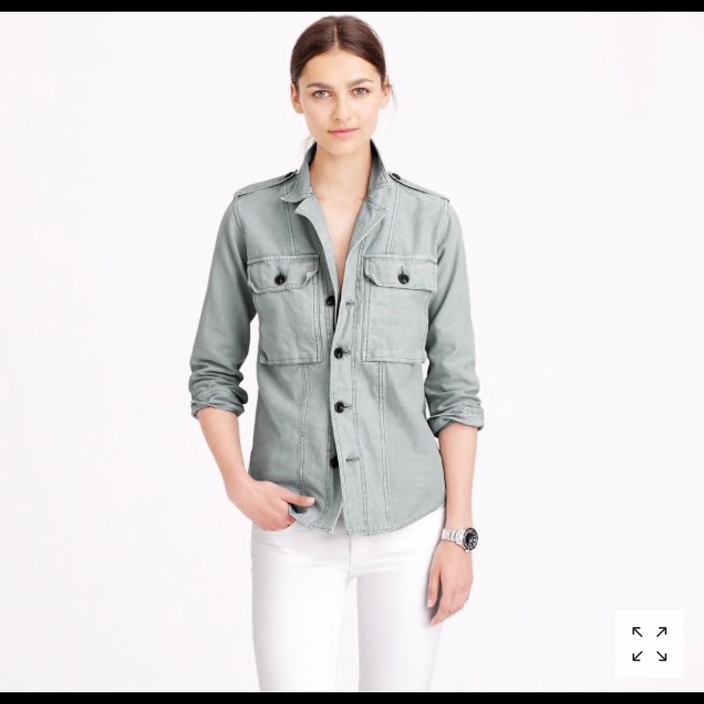 J. Crew faded shirt- jacket